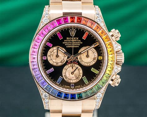 rolex with rainbow dial|Rolex rainbow 2021 price.